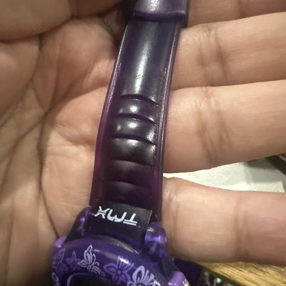Vintage TIMEX Purple Floral Rare Digital INDIGLO Unisex Watch Fro Repair